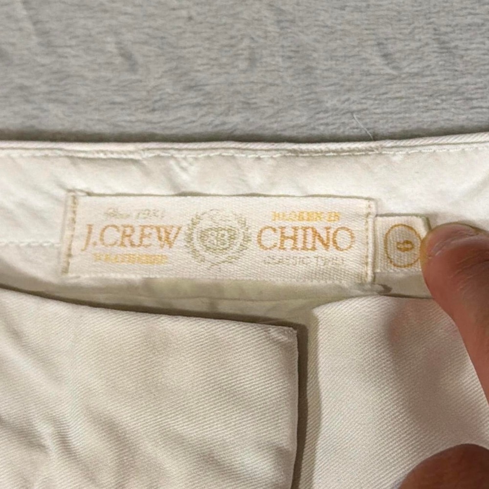 Y2K Vintage J.Crew Chino Shorts | White |‎ Size 6 - Picture 2 of 4